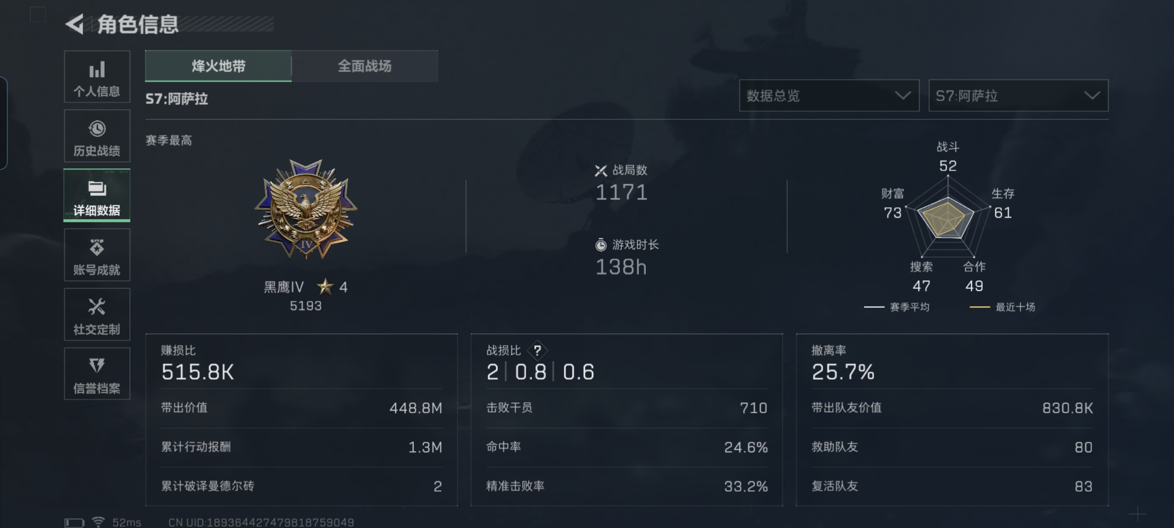 SJZQM424978三角洲行动账号详情图4