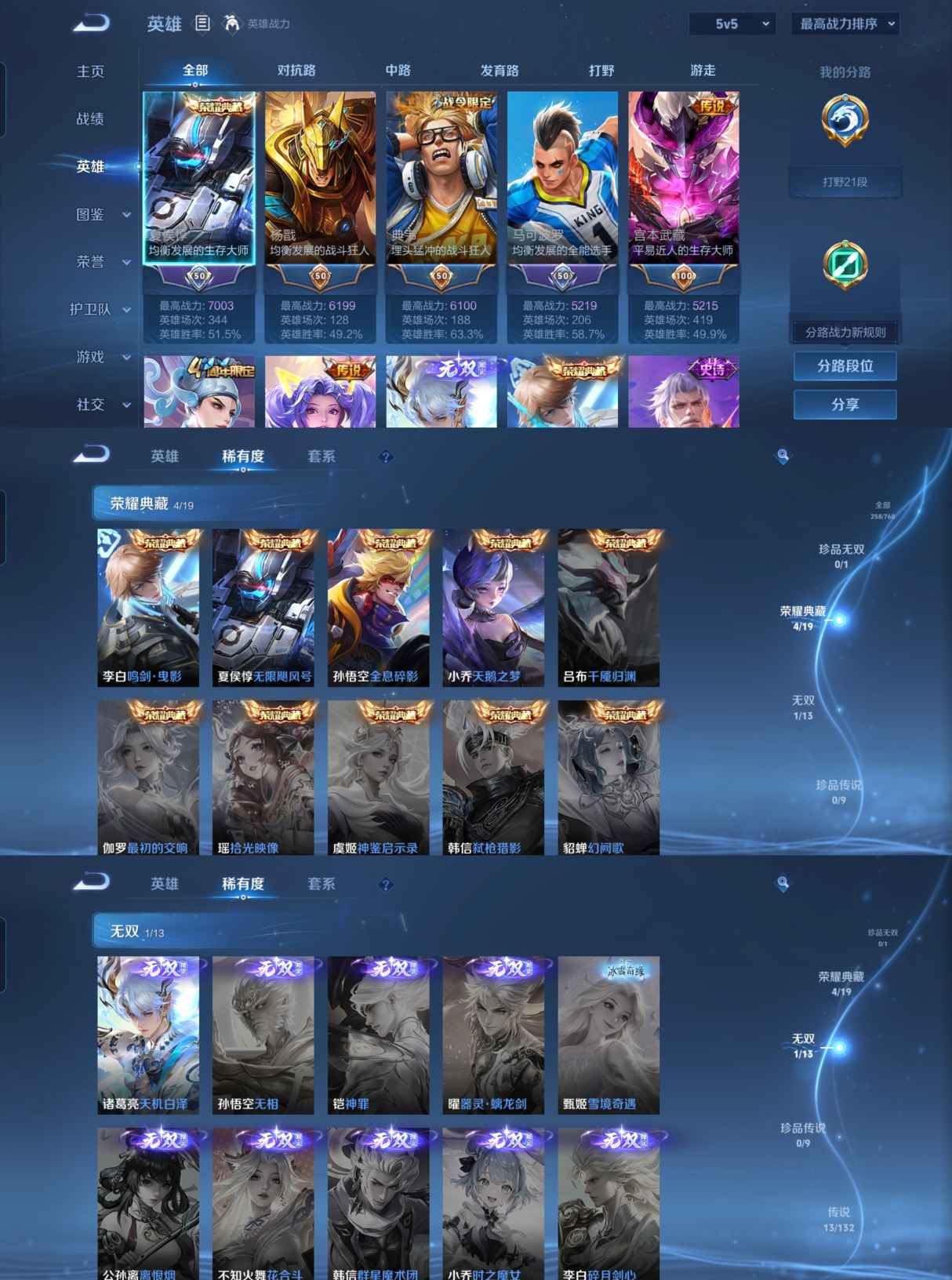 WZQM495271王者荣耀账号详情图3