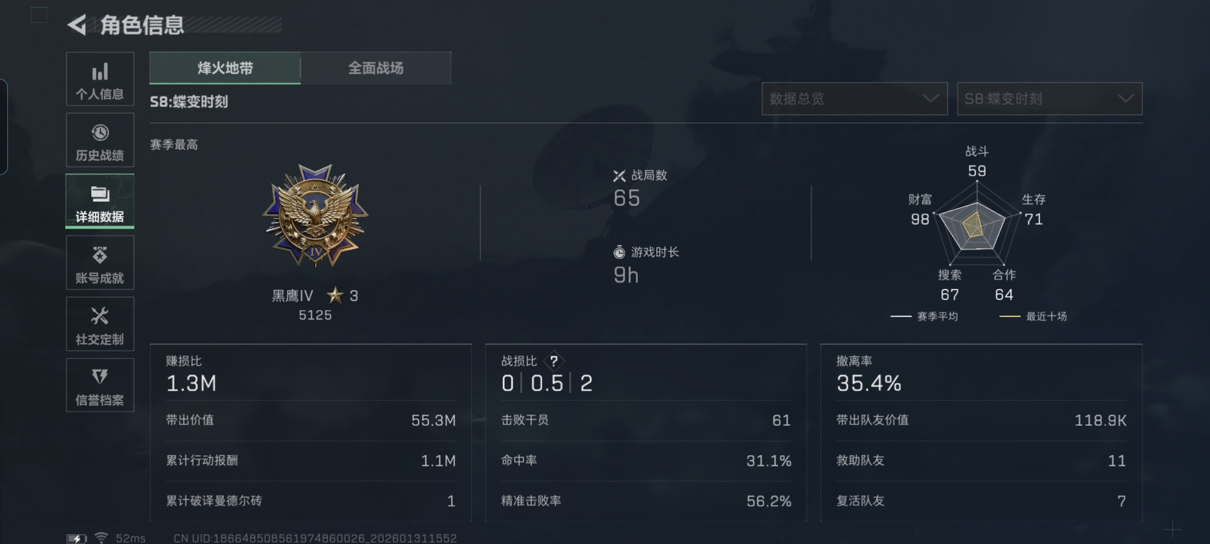 SJZQM429486三角洲行动账号详情图4