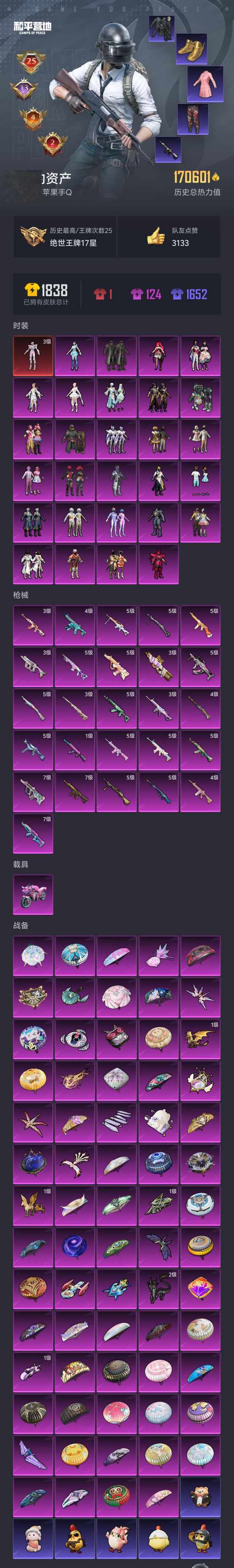 HPQM456873和平精英账号详情图3