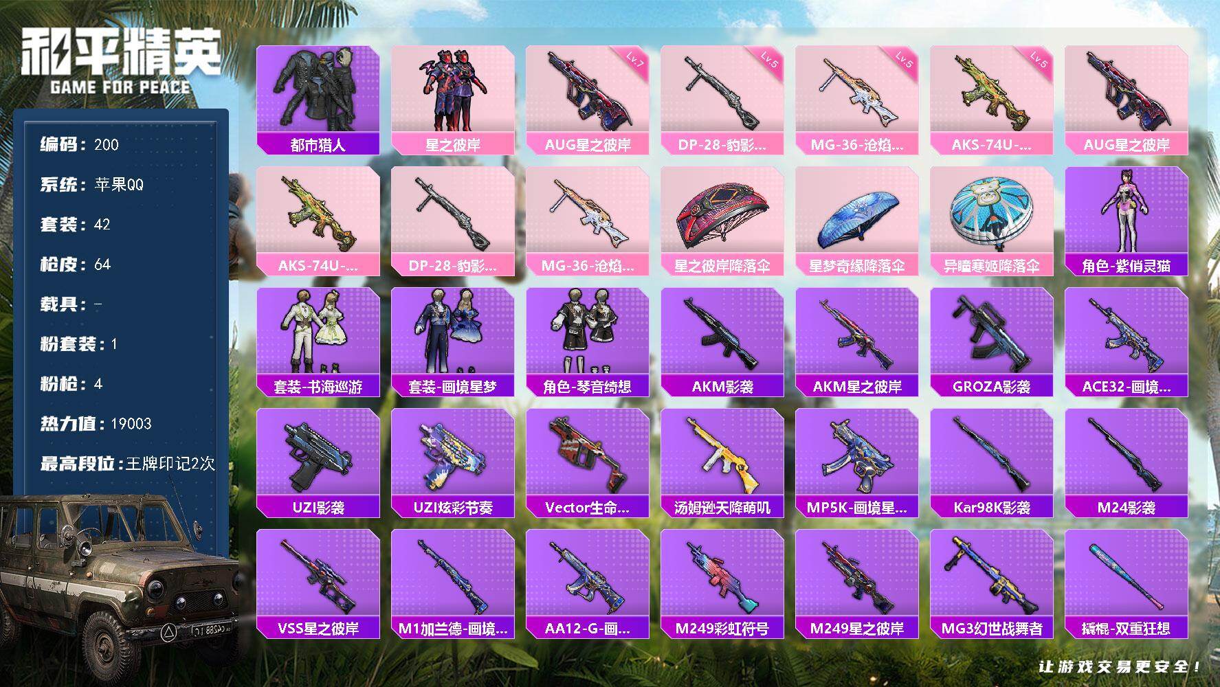 HPQM466116和平精英账号详情图7