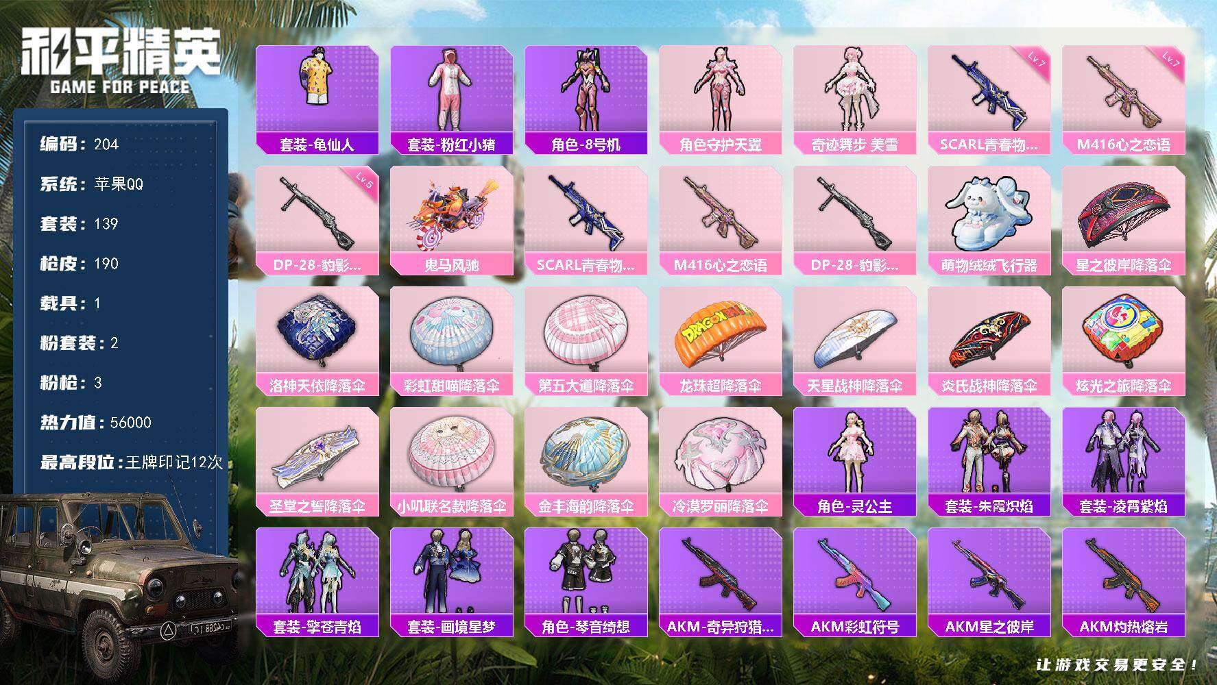 HPCMW473307和平精英账号详情图2