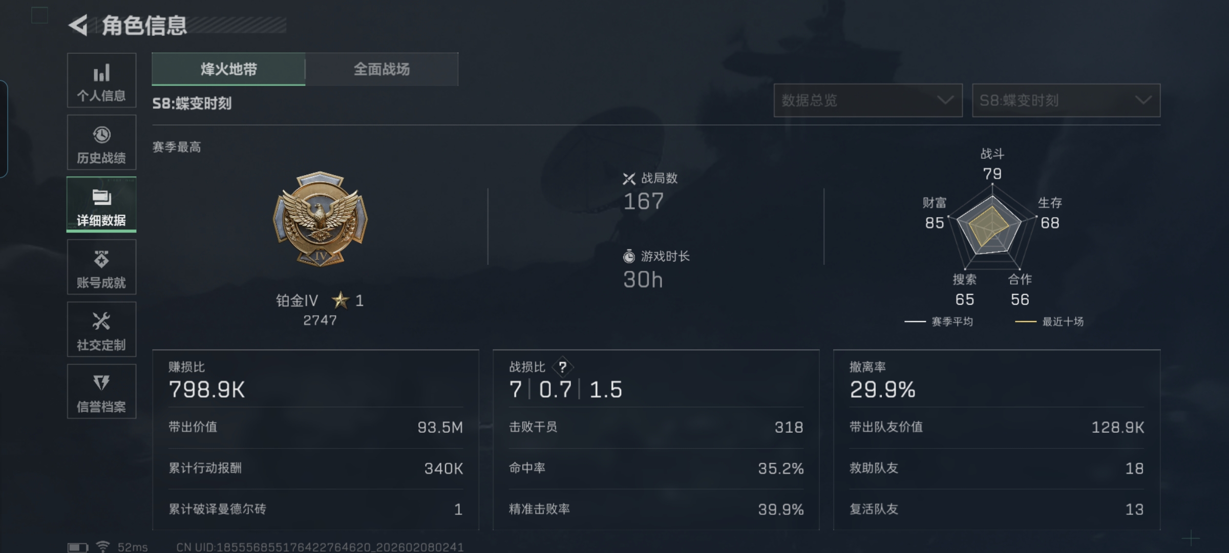 SJZQM438775三角洲行动账号详情图5