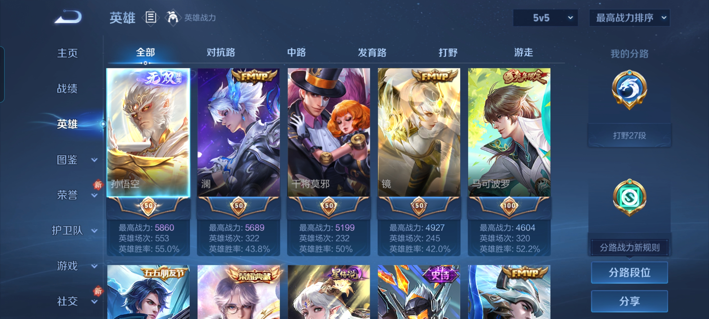 WZCMW4164939王者荣耀账号详情图2