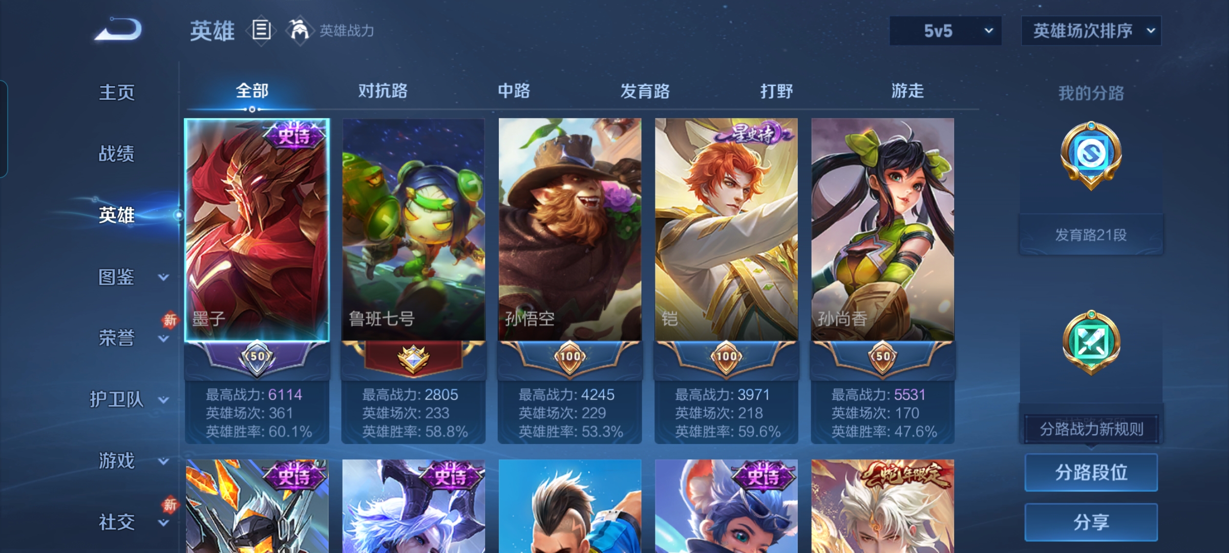 WZCMW4170201王者荣耀账号详情图3 WZCMW4170201王者荣耀账号详情图3