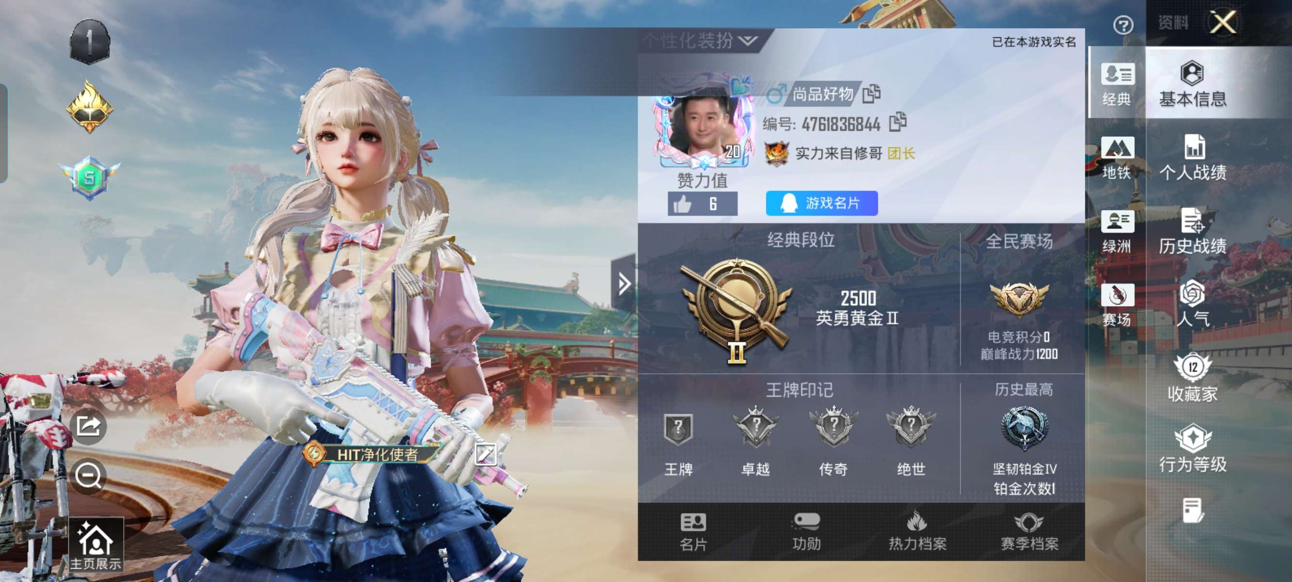 HPQM4107485和平精英账号详情图2