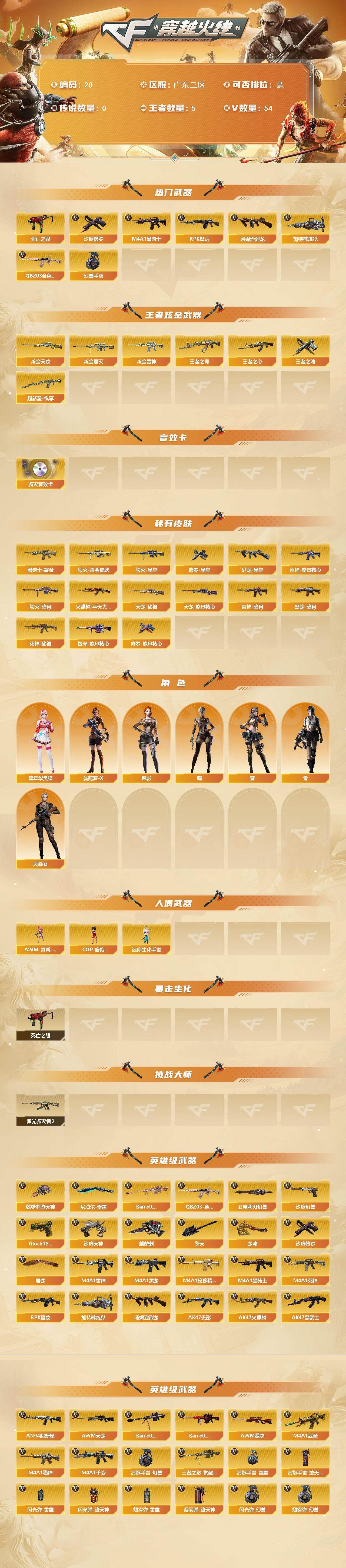 CFQM463834穿越火线账号详情图4