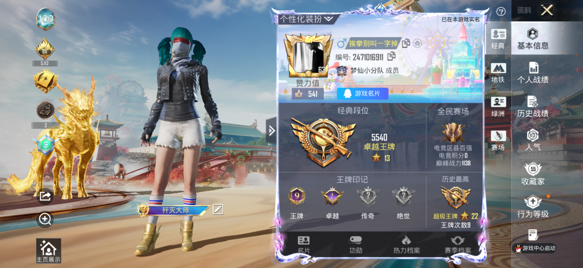 HPQM4135903和平精英账号详情图2