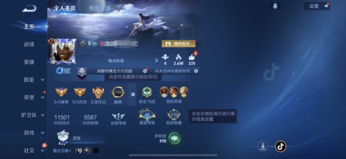 王者荣耀账号苹果QQWLWZ1162+【可二次 V6 11传说 1星传说 幽冥之眼 11395小国标白起 金标狂铁 金标