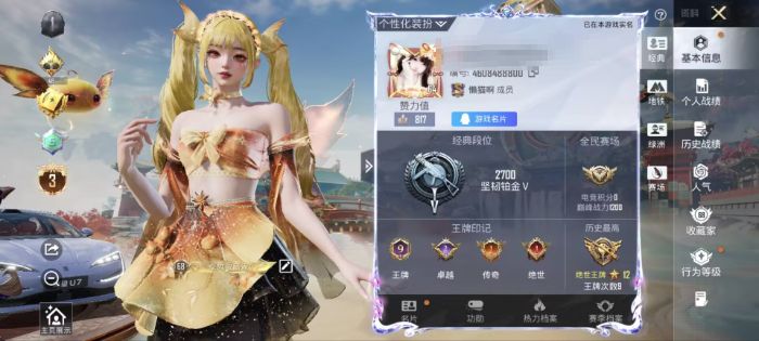 和平精英账号安卓QQM1047408有二次【露米娜[3级]1载具-1神装-6粉装-6特效枪 深海小丑鱼,都市猎人 小丑鱼