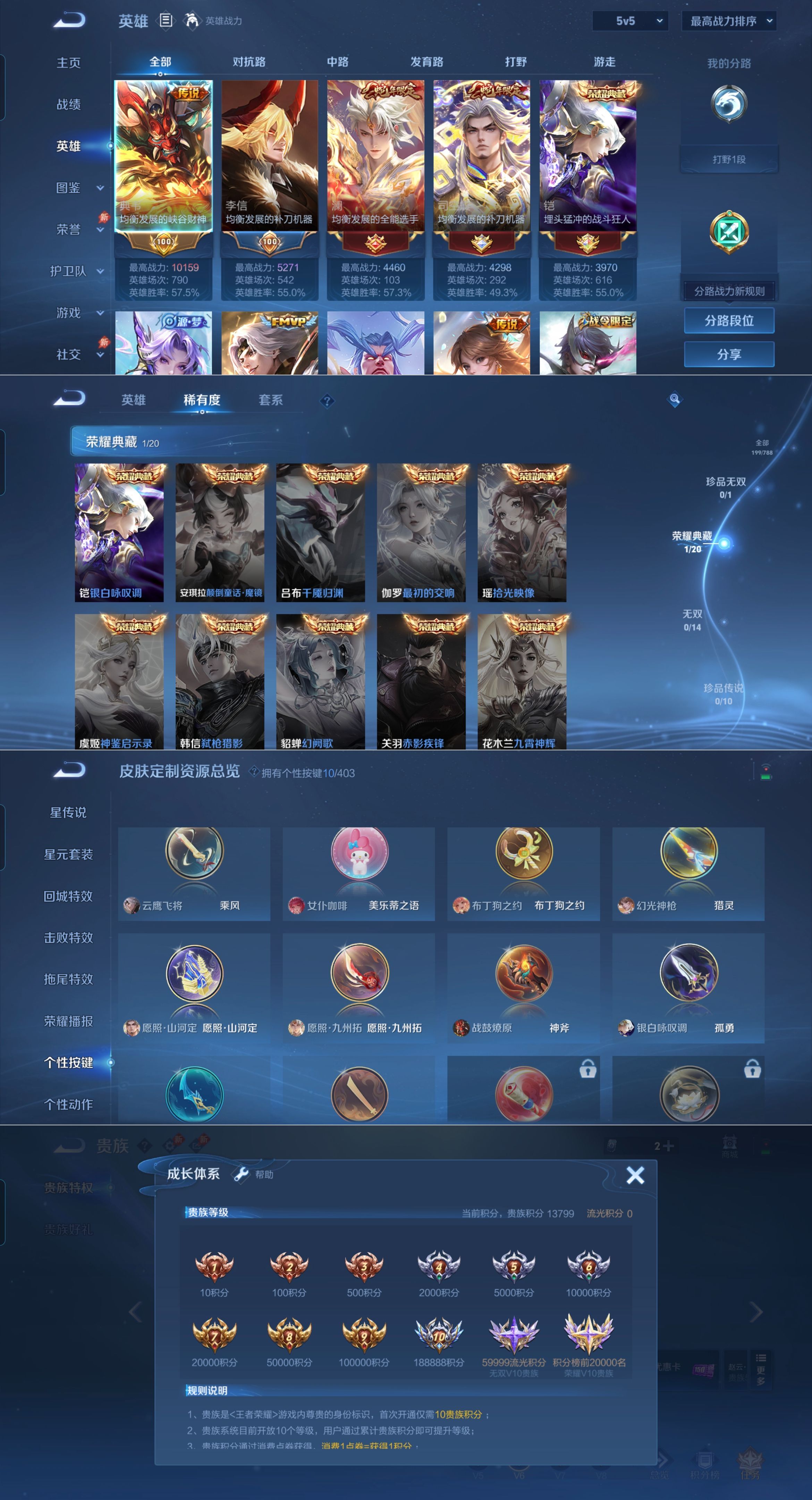 WZQM4291088王者荣耀账号详情图5