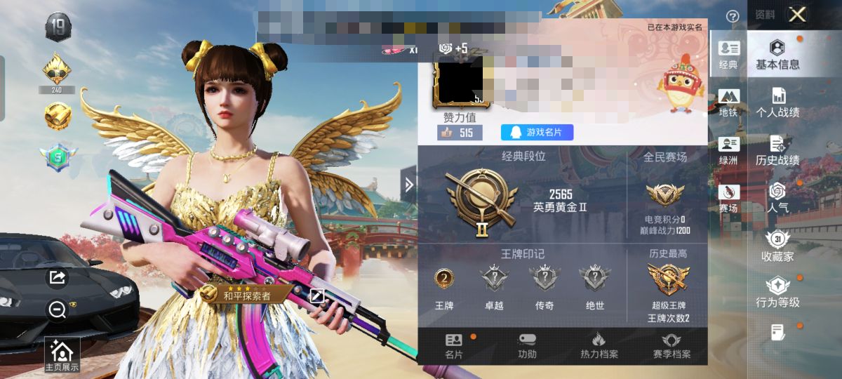 和平精英账号安卓QQM1047567可二次【1载具-2粉装-1特效枪】 安卓手Q-1载具-2粉装-1特效枪-41套装-4