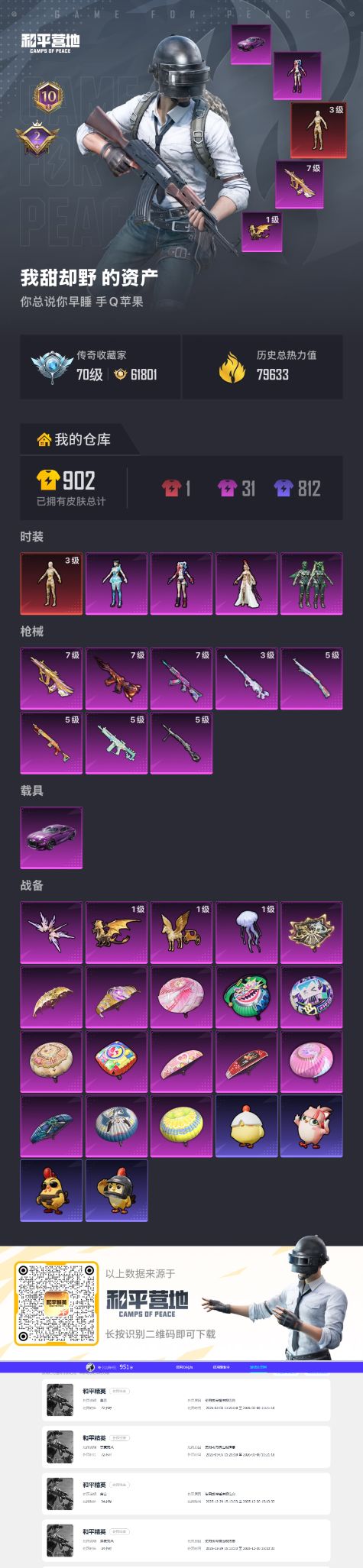 HPCMW4193182和平精英账号详情图2