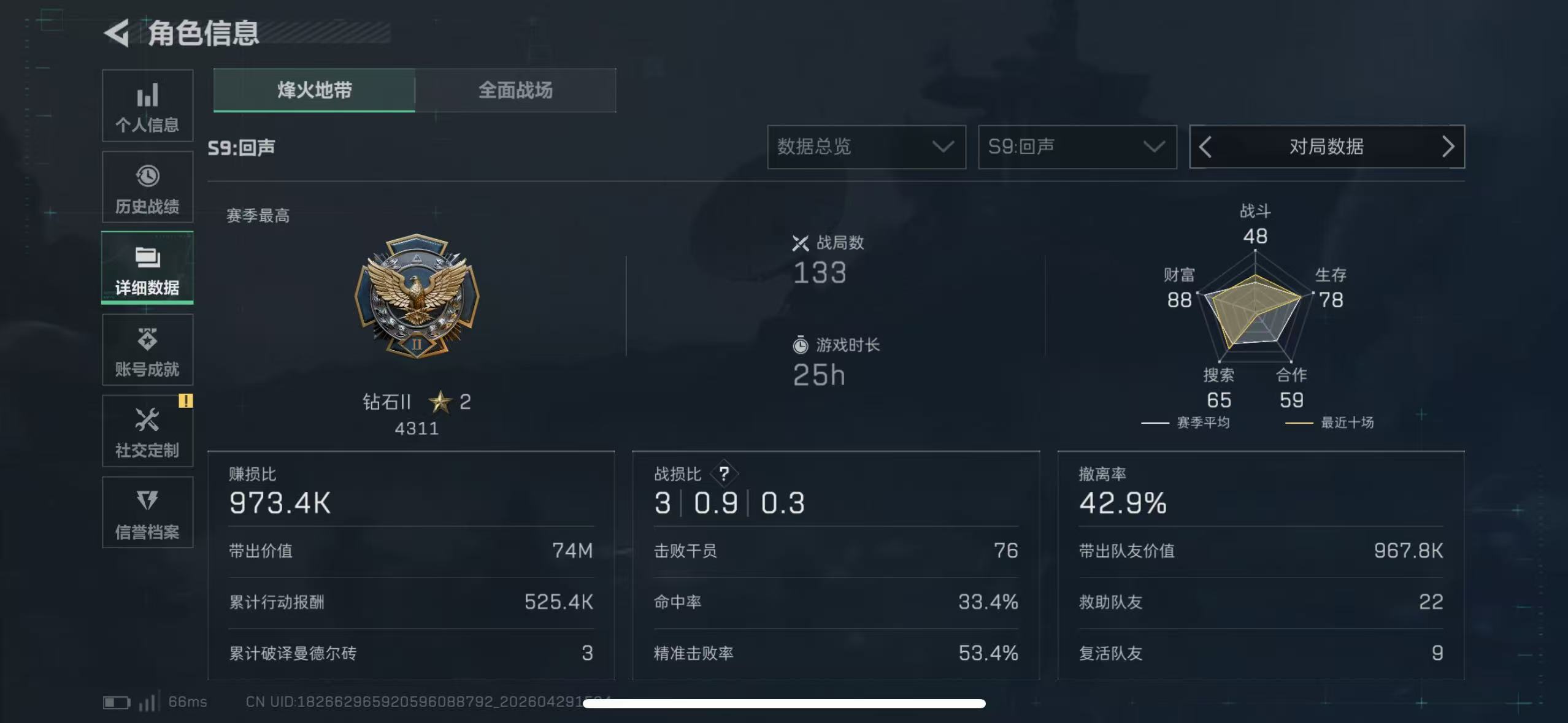 SJZQM4109124三角洲行动账号详情图3