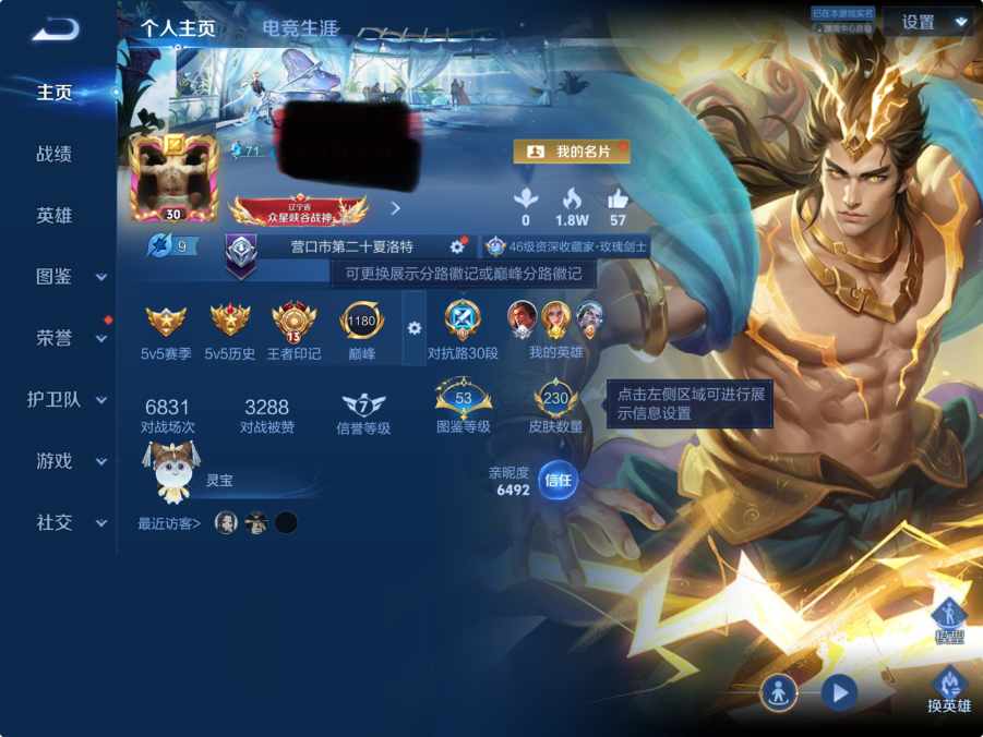 王者荣耀账号苹果QQMWZ107379【巅峰对抗路v7 14传说  1典藏  3星传 幽冥之眼 星际治安官 未来机甲】苹