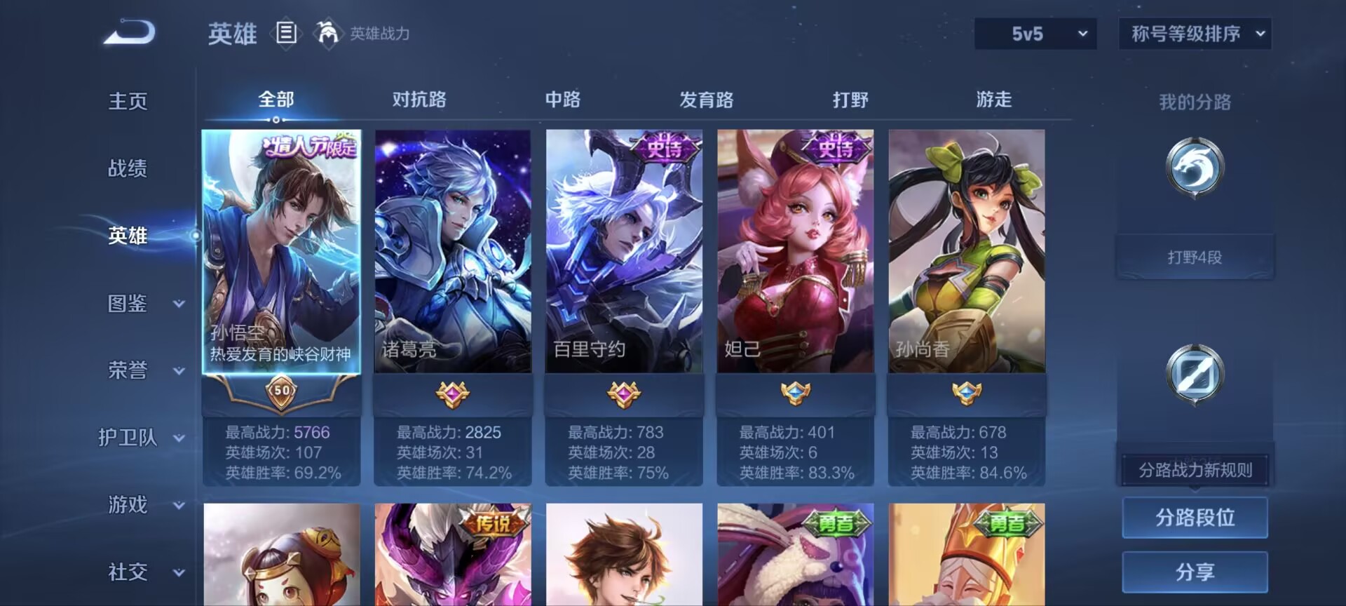 WZQM4384492王者荣耀账号详情图3