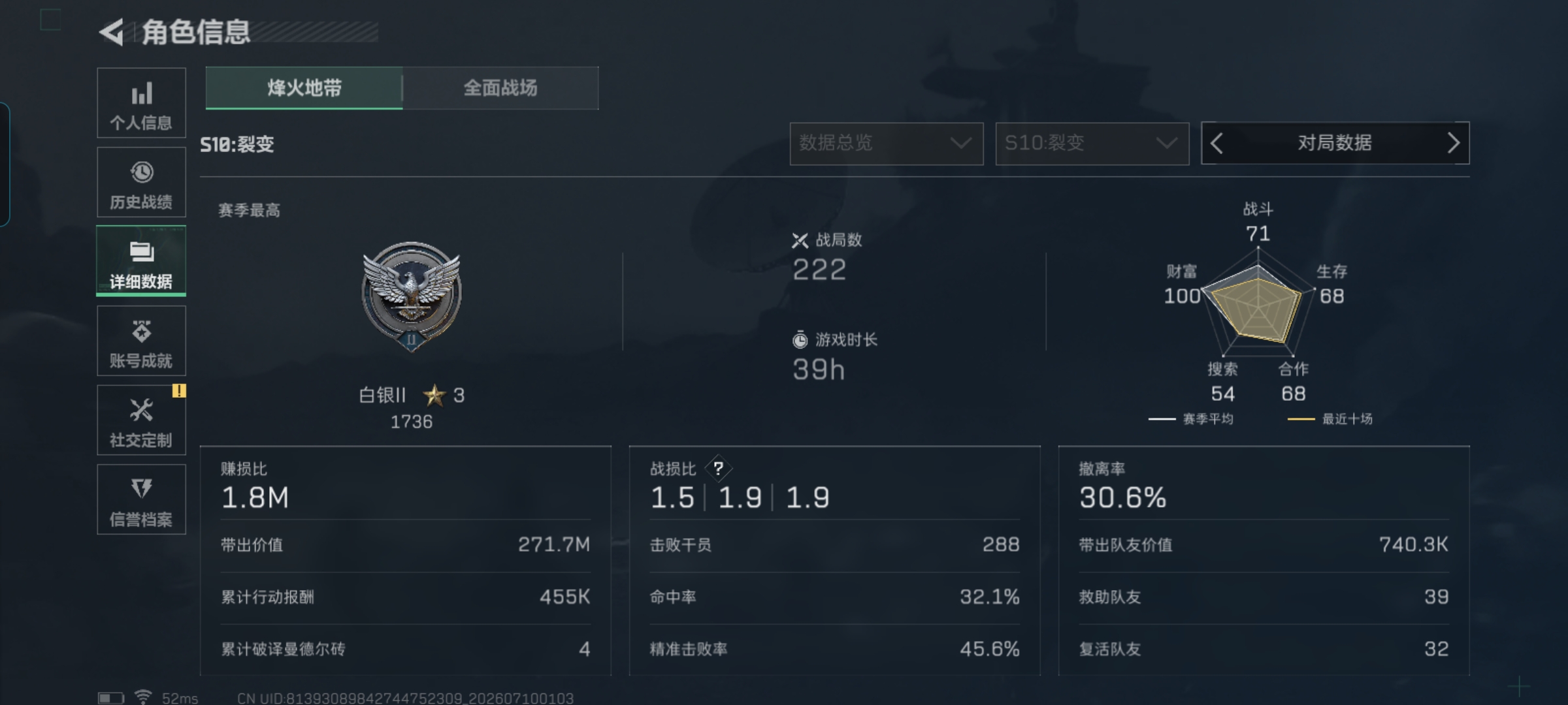 SJZQM4191409三角洲行动账号详情图4