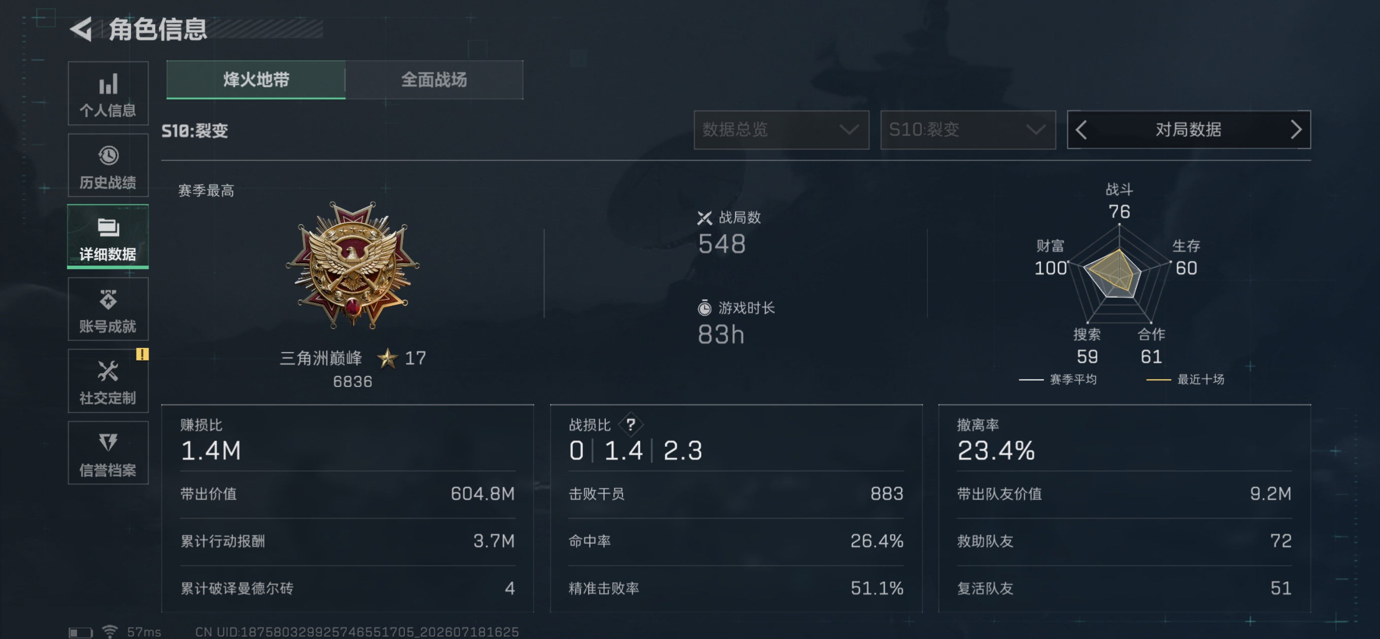 SJZQM4203548三角洲行动账号详情图5 SJZQM4203548三角洲行动账号详情图5