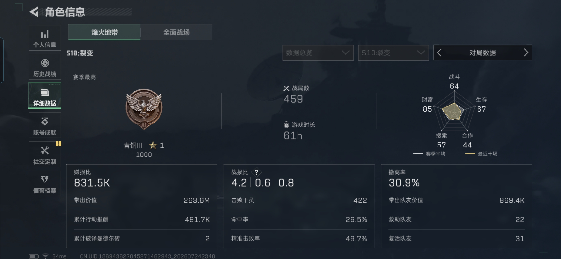 SJZQM4212471三角洲行动账号详情图4 SJZQM4212471三角洲行动账号详情图4