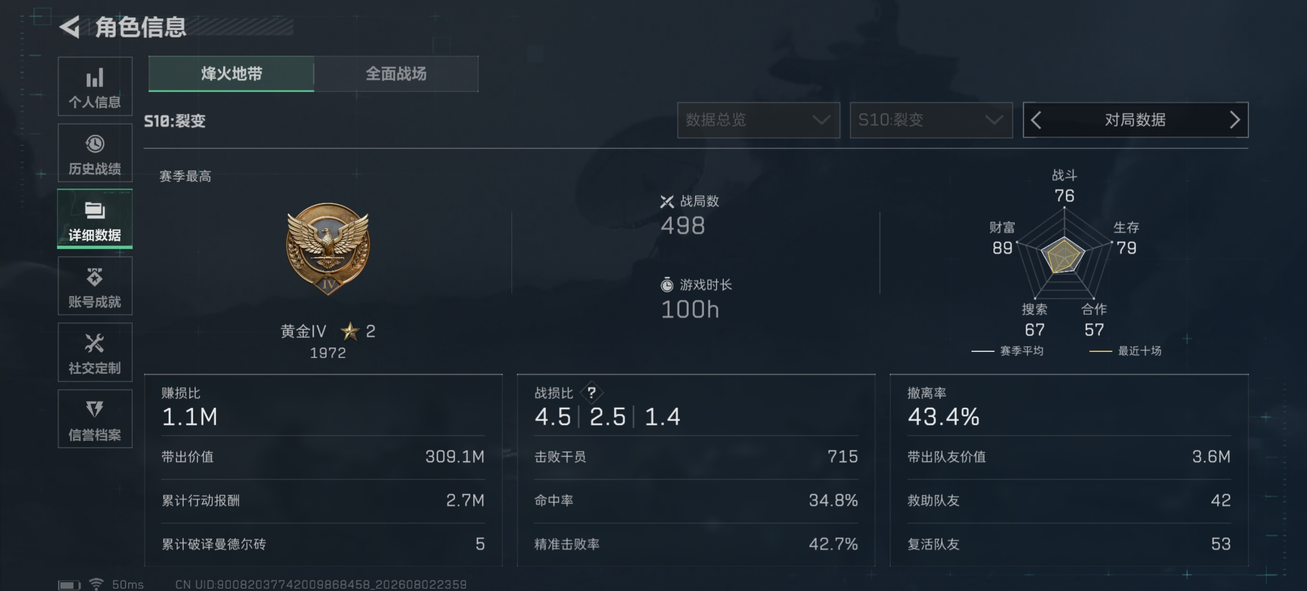 SJZQM4224200三角洲行动账号详情图4 SJZQM4224200三角洲行动账号详情图4