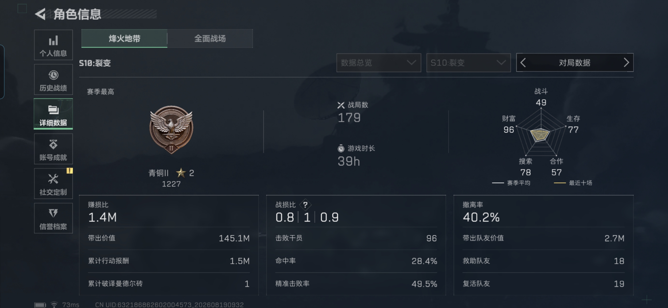 SJZMMN4250893三角洲行动账号详情图5 SJZMMN4250893三角洲行动账号详情图5