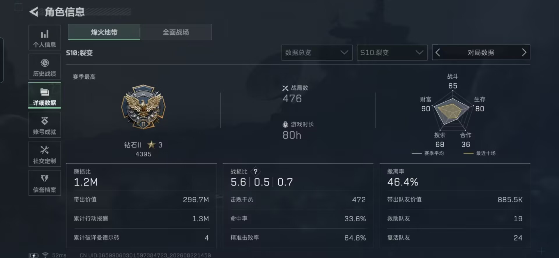 SJZMMN4255019三角洲行动账号详情图5 SJZMMN4255019三角洲行动账号详情图5