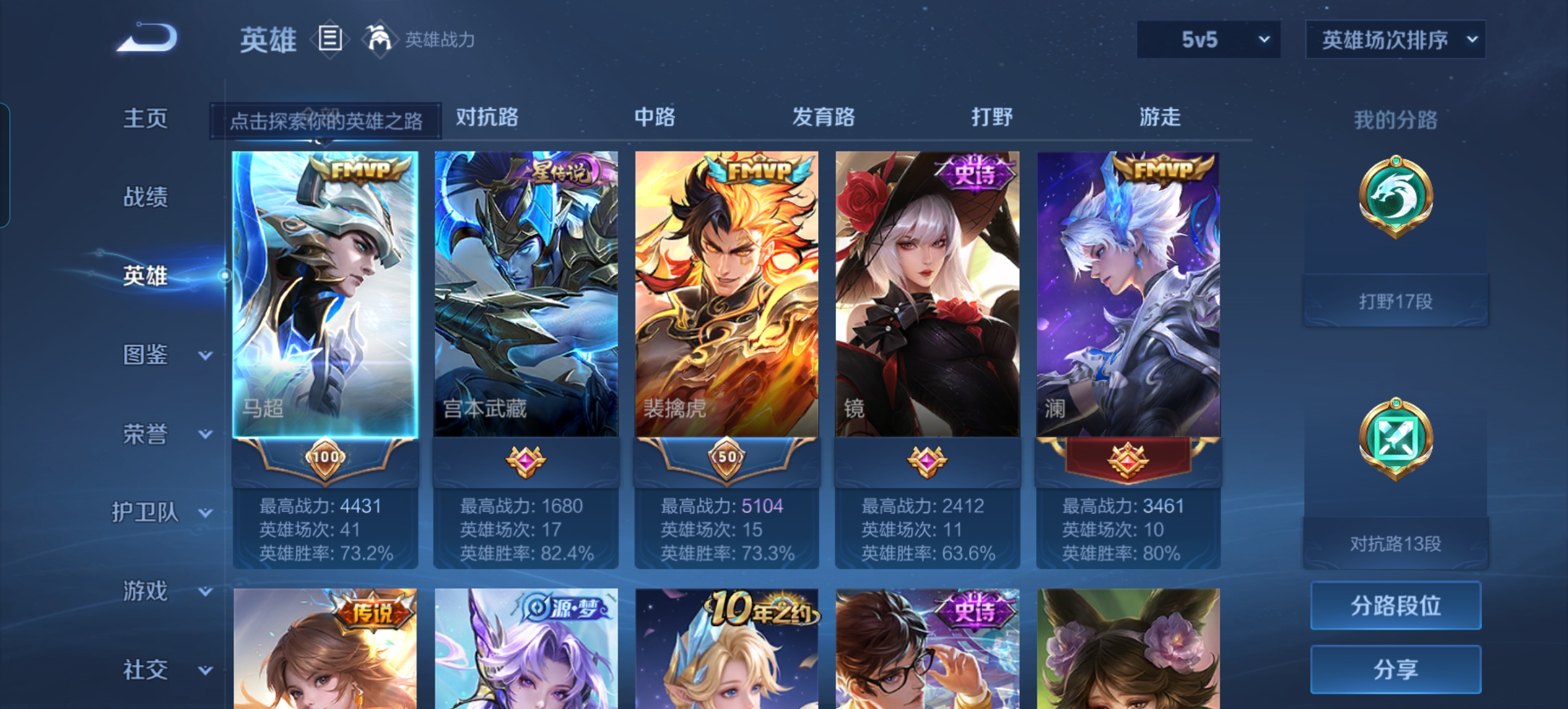 WZMMN4625179王者荣耀账号详情图3
