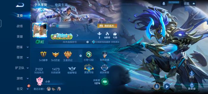 王者荣耀账号安卓QQZMW1691【v3 119英雄-110皮肤-5传说-1星元 幽冥之眼】安卓Q-110皮肤-119英