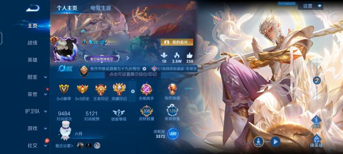 王者荣耀账号安卓QQZMW1731【v8 128英雄-308皮肤-1典藏-1无双-1珍品-24传说】安卓Q-308皮肤-