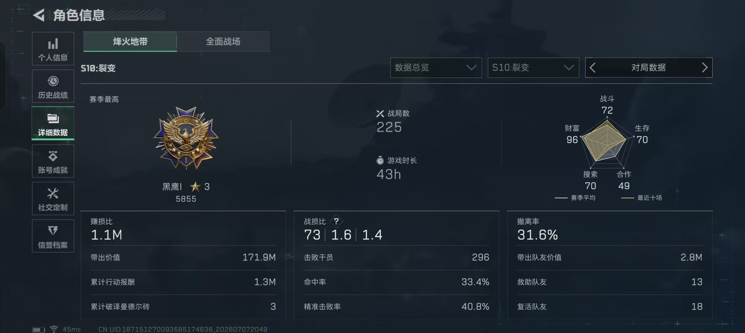 SJZQM4196551三角洲行动账号详情图18 SJZQM4196551三角洲行动账号详情图18