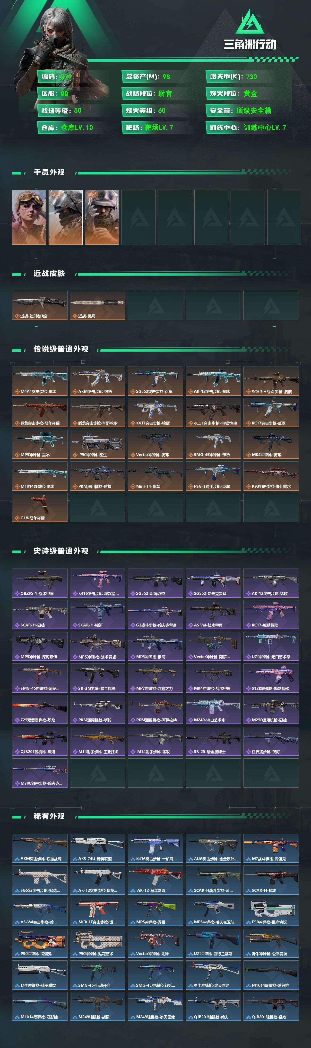 SJZQM4232247三角洲行动账号详情图4 SJZQM4232247三角洲行动账号详情图4