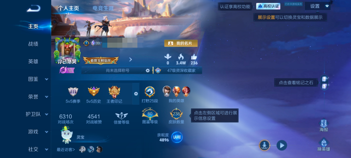 王者荣耀账号安卓QQMMRY533【128英雄 238皮肤 2典藏 2珍品 22传说 1星传说 零号·雷霆 83史诗 V