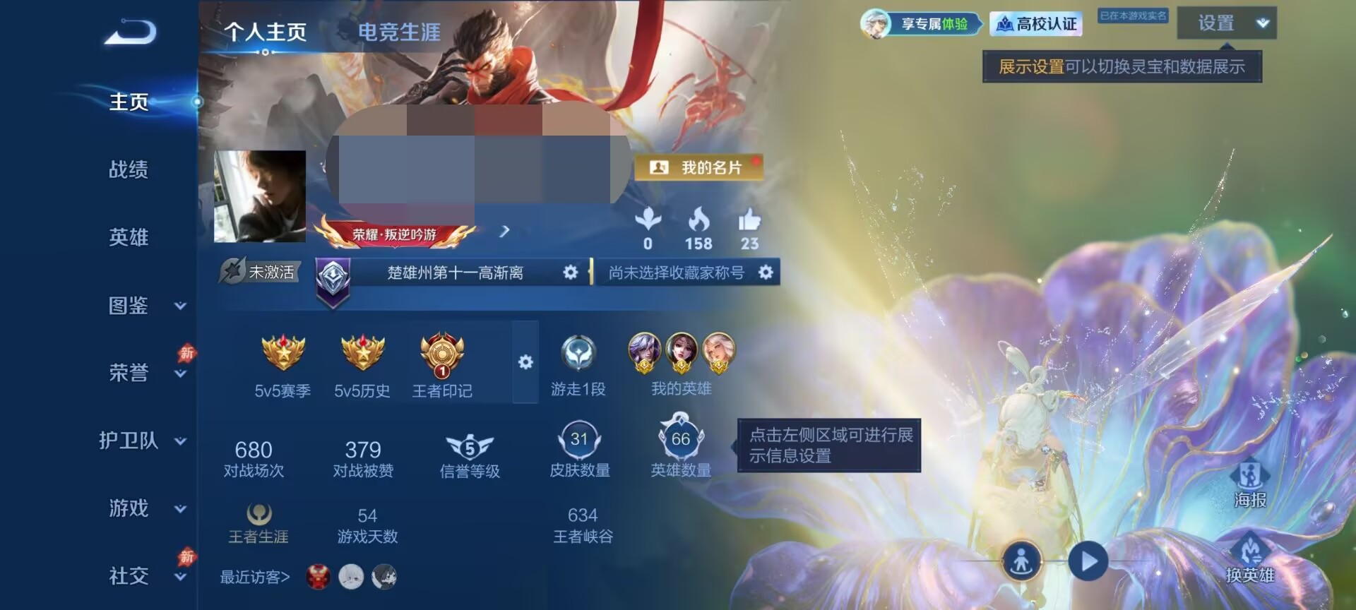 王者荣耀账号安卓QQDSW3333【v3 3金标 万战金标高渐离 万战金标嫦娥 万战金标貂蝉】安卓Q-31皮肤-66英雄