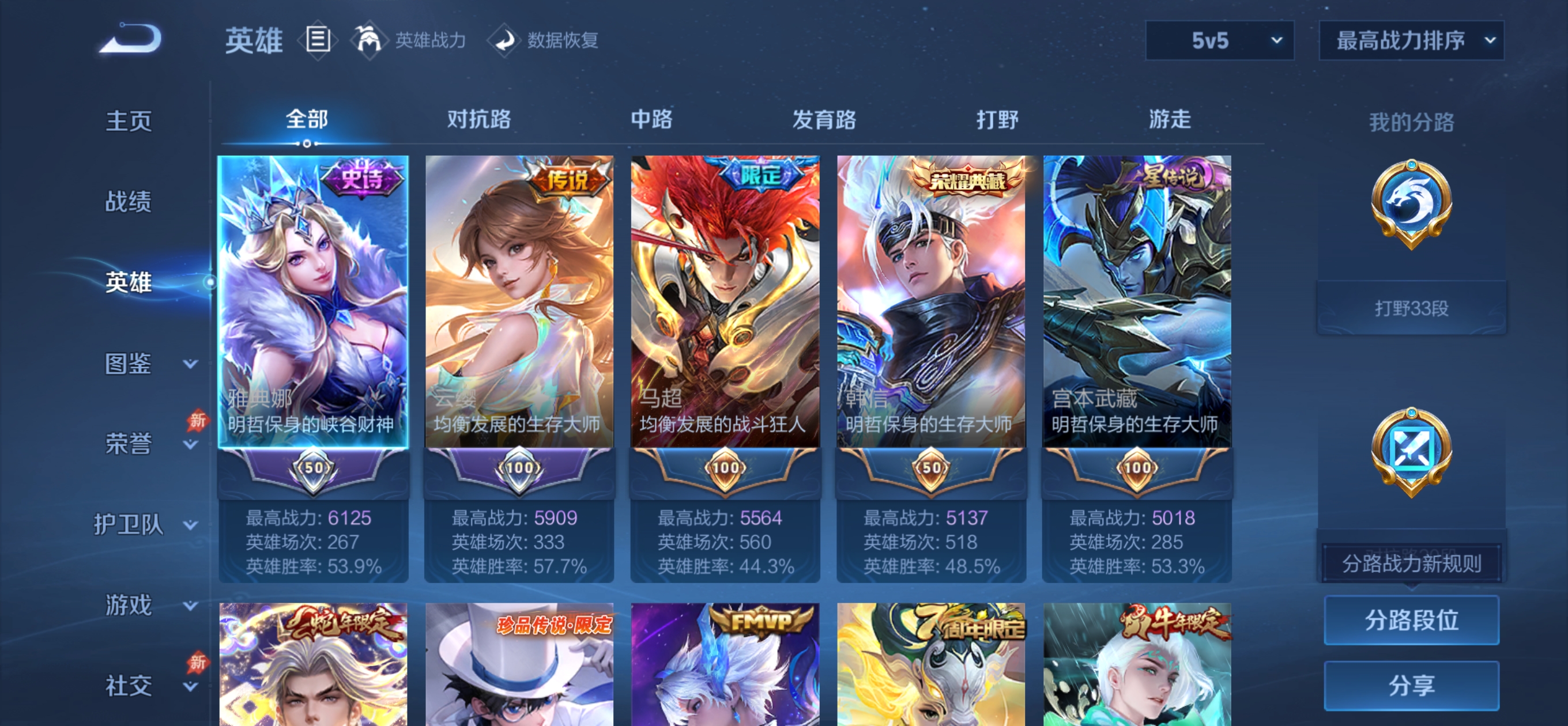 WZQM4312830王者荣耀账号详情图5