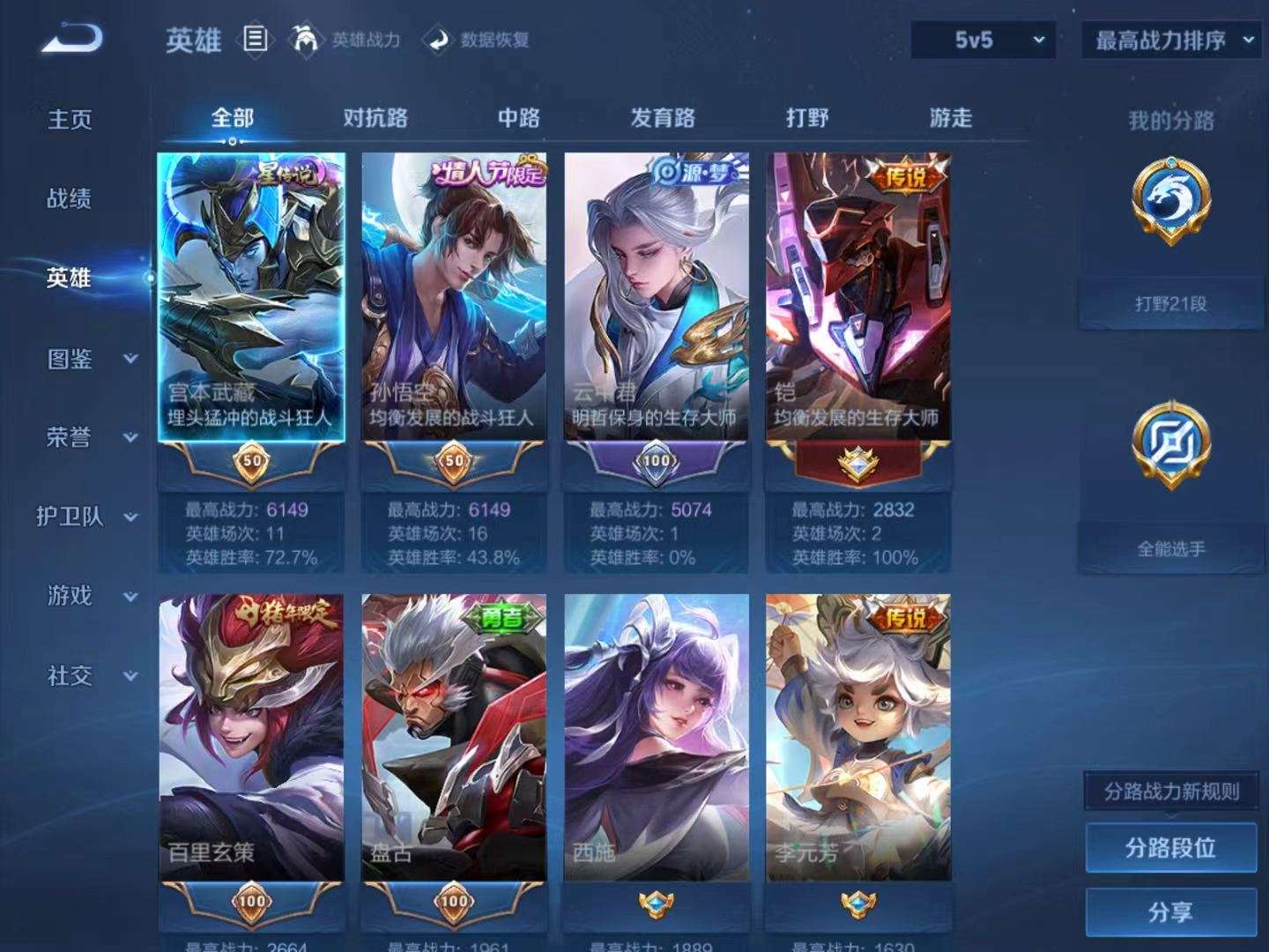 WZCMW4340425王者荣耀账号详情图4