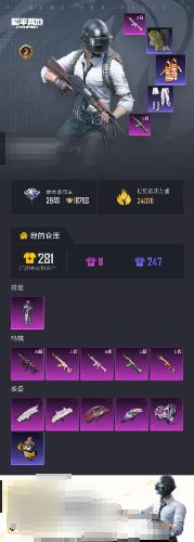 和平精英账号苹果QQDYH18196苹果手Q-1粉装-5特效枪-55套装-85枪皮-2王牌印记-坚韧铂金Ⅲ-24070热