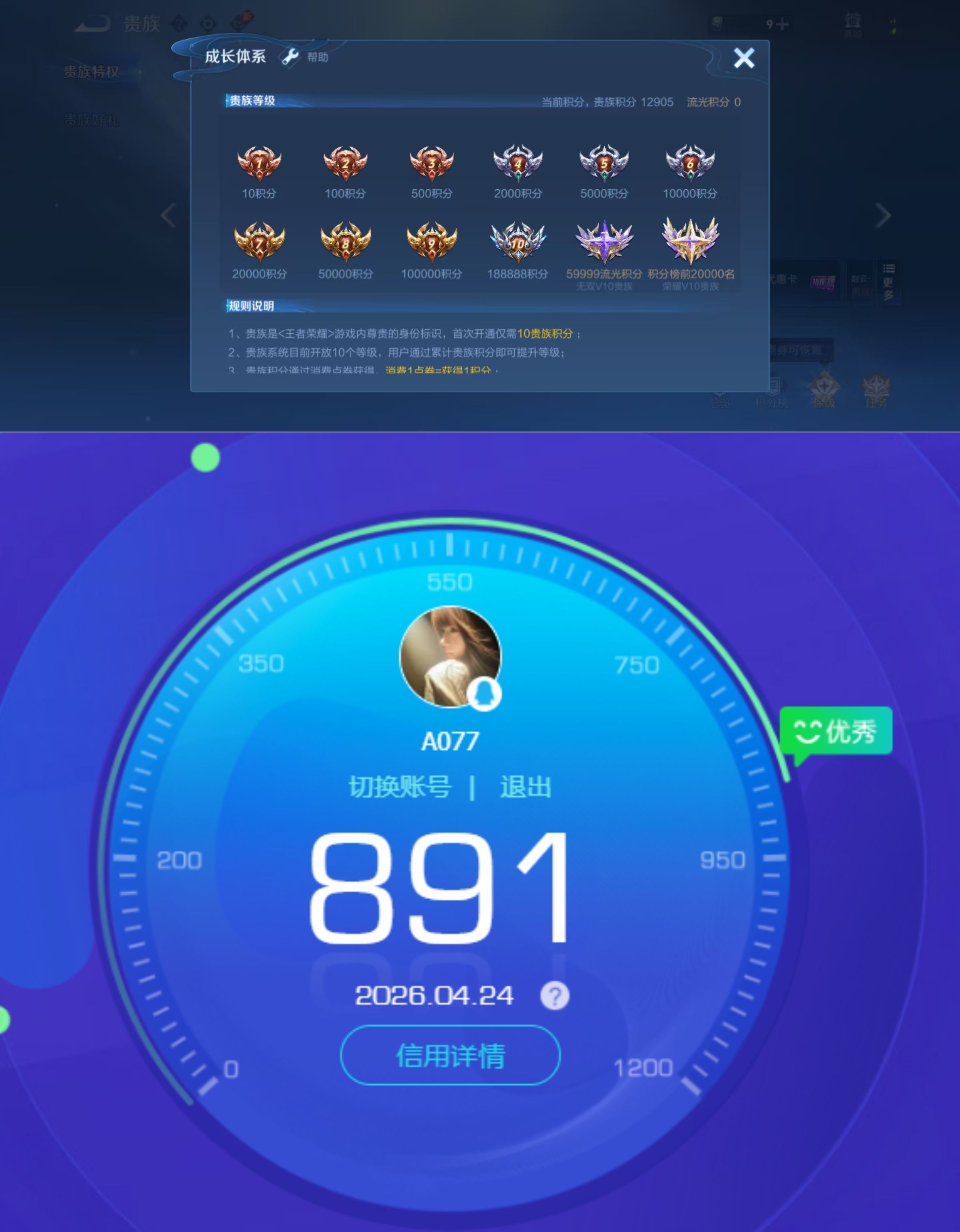 WZQM4334770王者荣耀账号详情图11