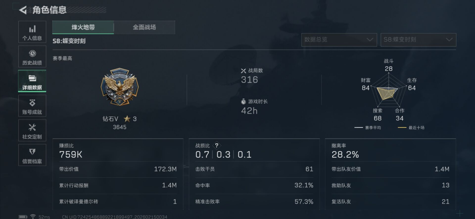 SJZCMW455371三角洲行动账号详情图9