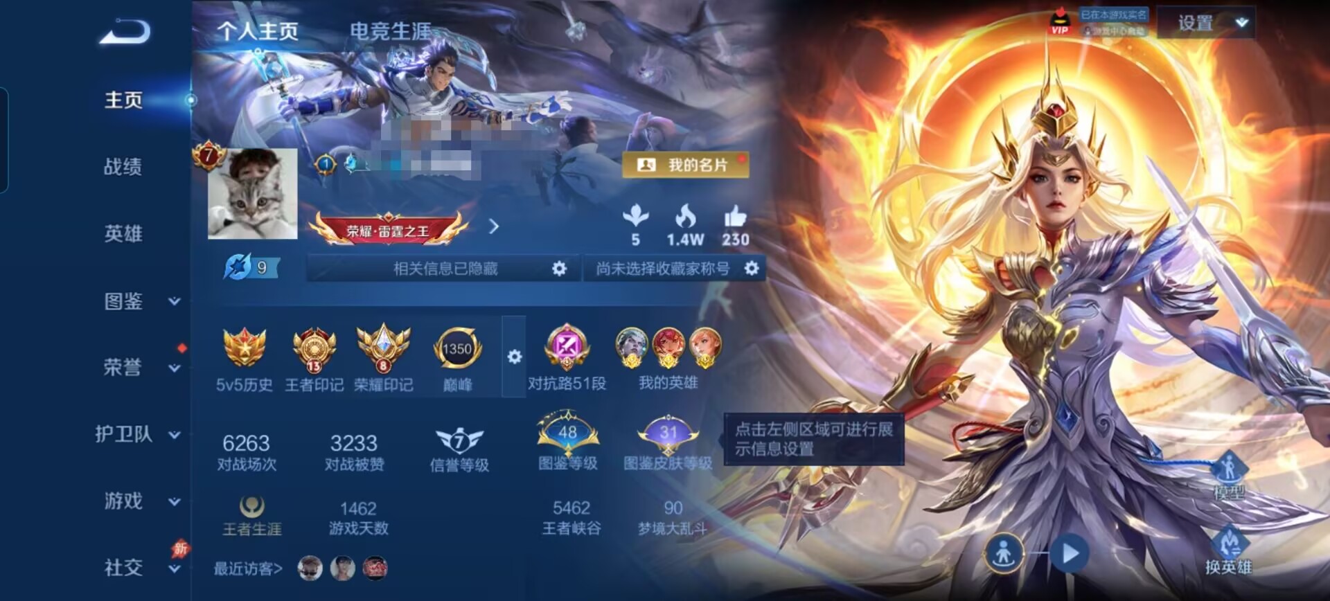 王者荣耀账号安卓QQDSW2928【V7 1典藏 1无双 1珍品 15传说 2星传说 星际治安官 幽冥之眼 51段对抗路