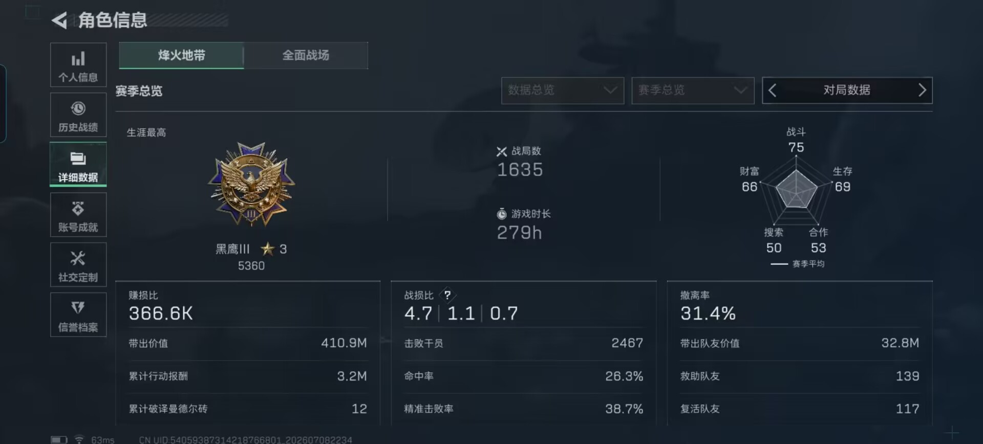 SJZQM4194444三角洲行动账号详情图20 SJZQM4194444三角洲行动账号详情图20