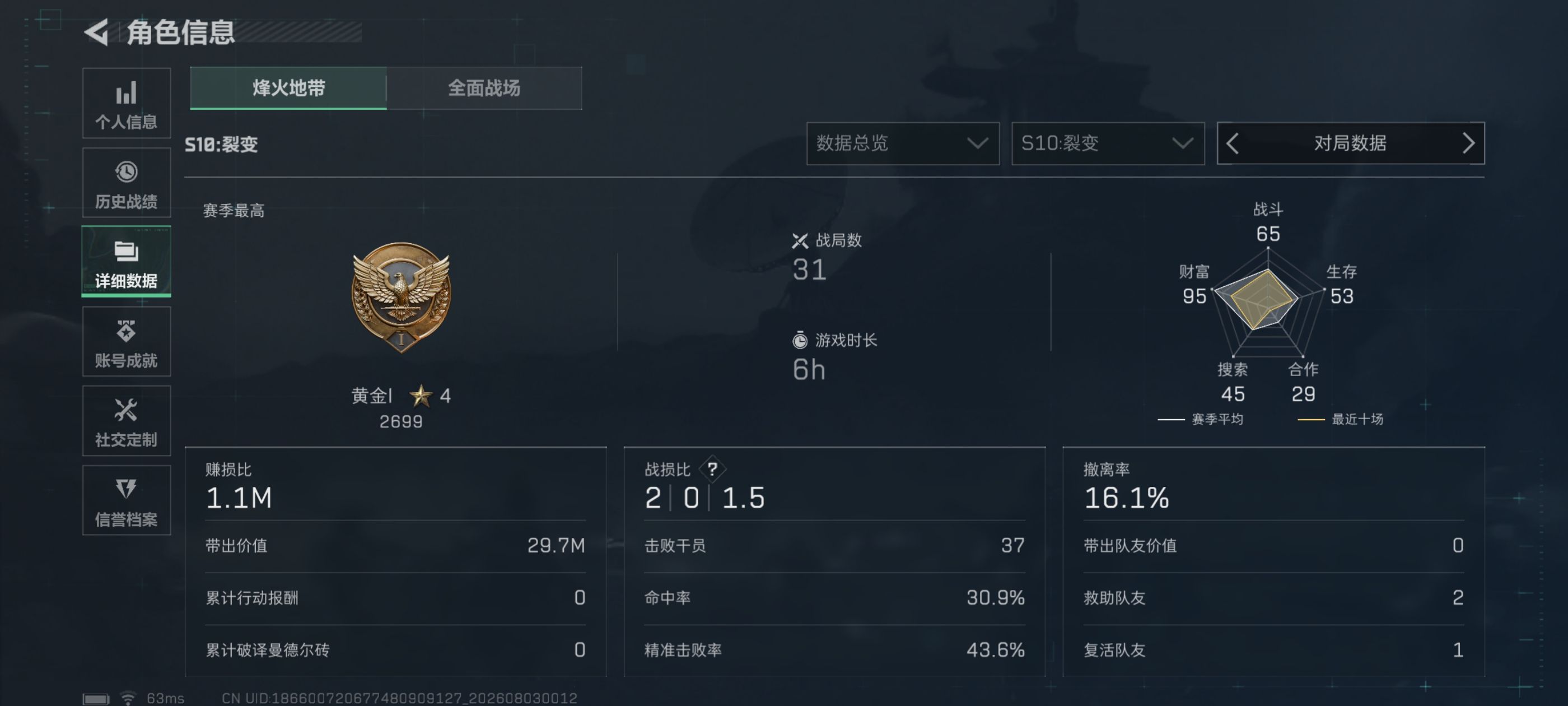 SJZQM4224617三角洲行动账号详情图16 SJZQM4224617三角洲行动账号详情图16